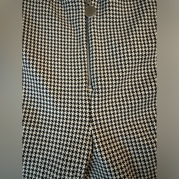 NWT Zara Black & White Elastic Waist Skinny Pants Trousers Size Medium - Picture 5 of 5